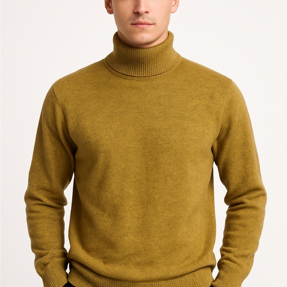 Esprit Men's Turtleneck Sweater - Olive